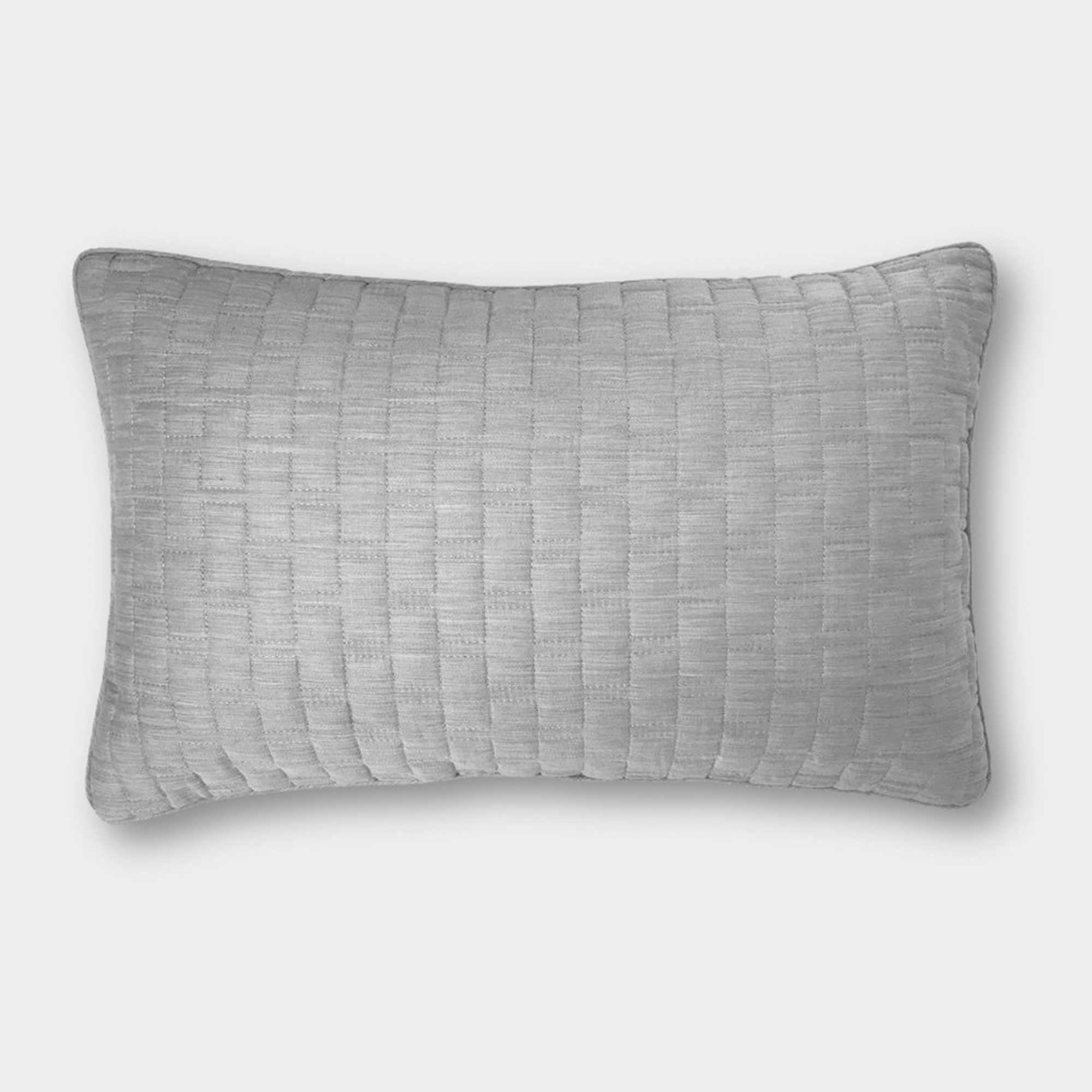 Bamboo Cotton Decorative Throw Pillow - Silver
