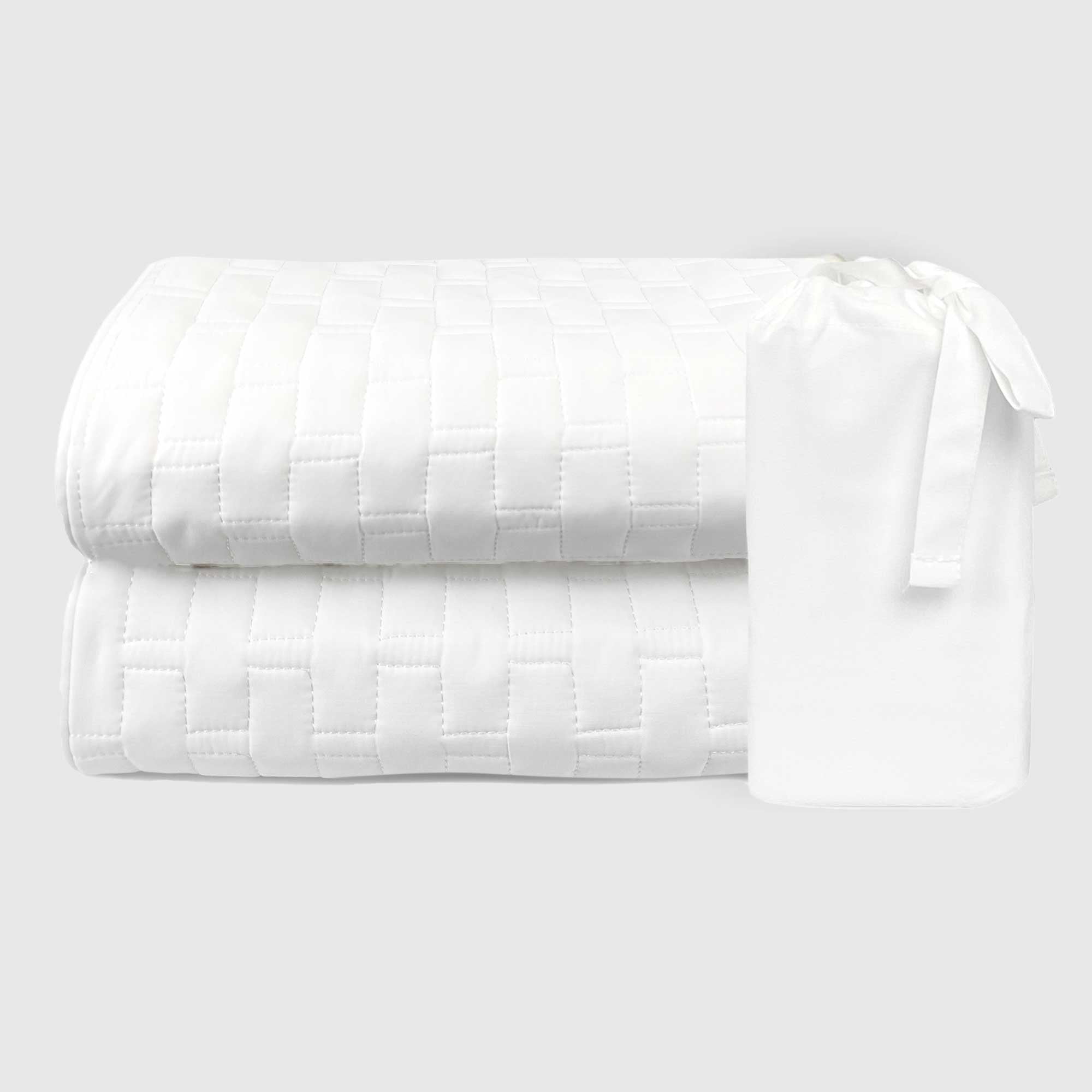 Bamboo Cotton Standard Shams, Vertical, 2-pack - Snow - Final Sale/No Returns