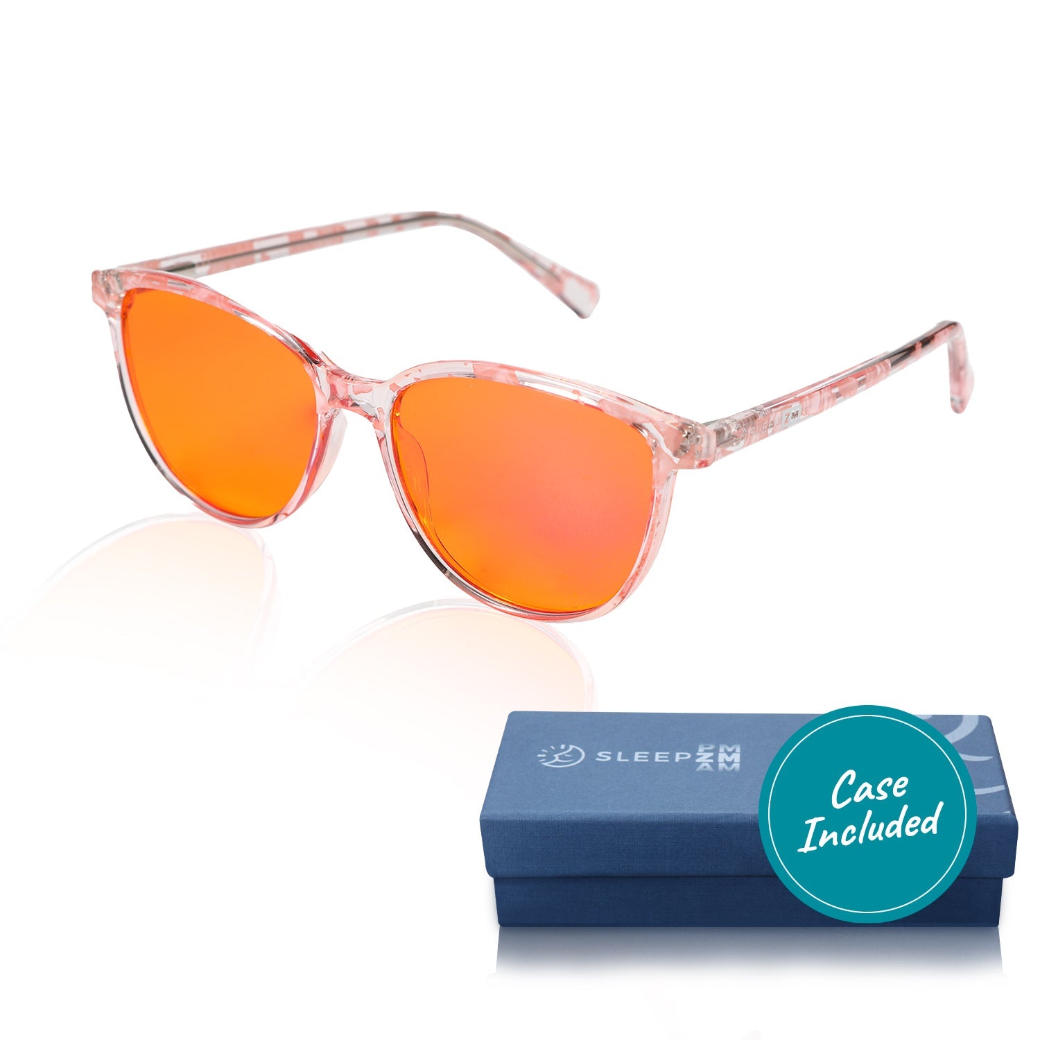 Night-time Wayfarer Blue Light Blocking Glasses - Pink Warrior