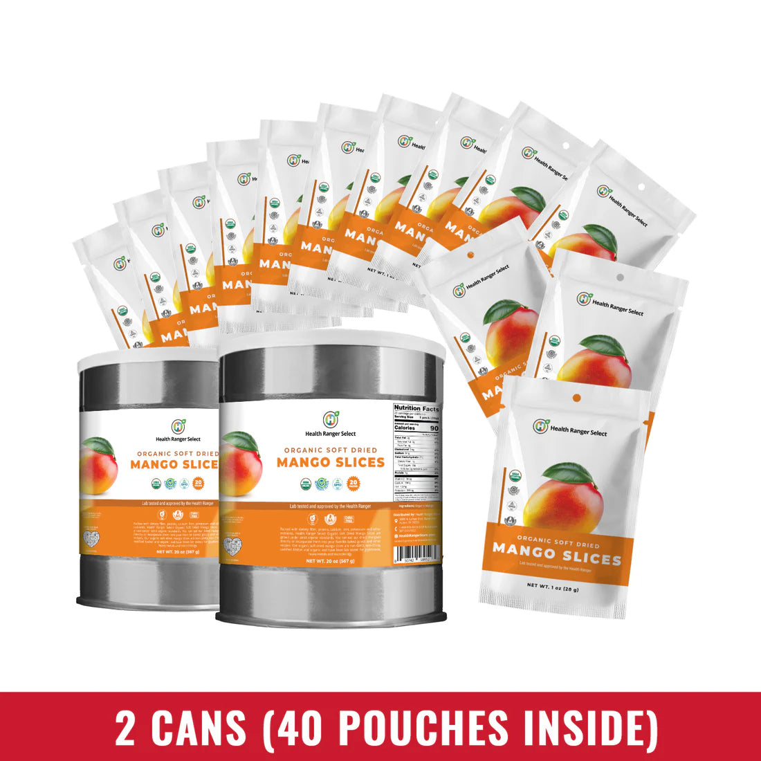 Organic Dried Mango (20 oz, 560 g)