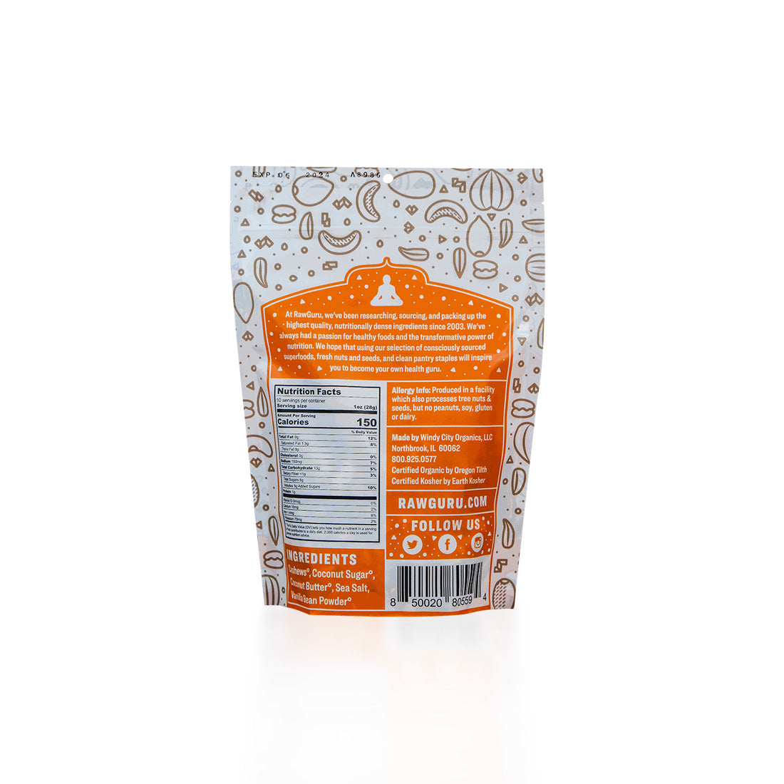Organic Salted Caramel Cashews 2 oz (6-Pack)