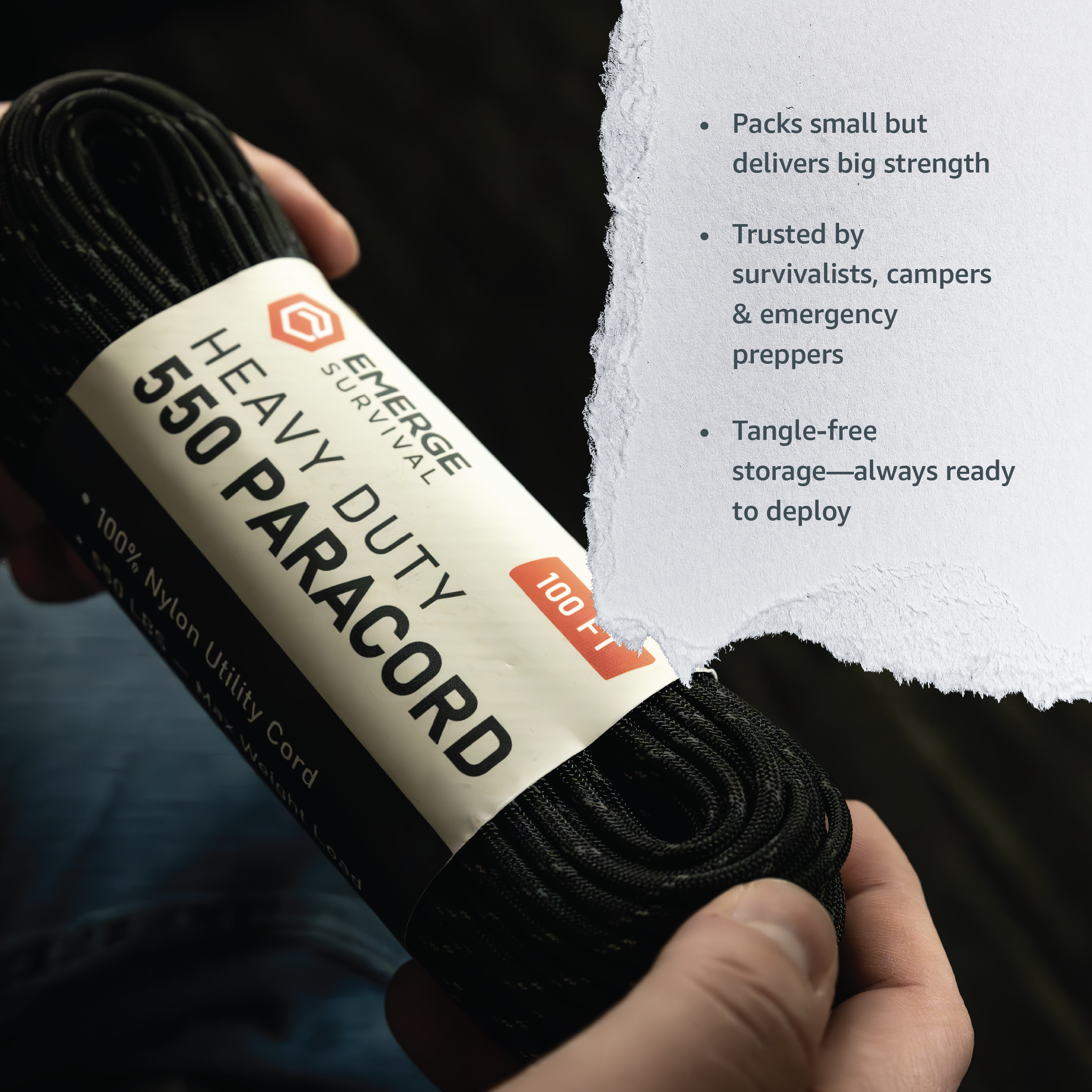 Heavy Duty Paracord - 100ft.