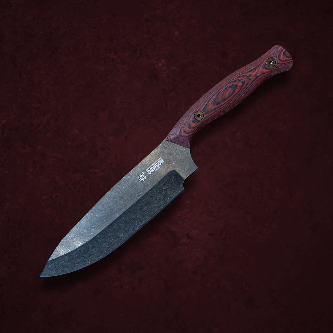 Hearthfire Chef Knife Stonewash Blade Finish (Pre-Order)