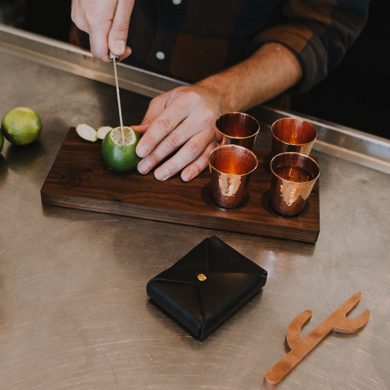 Copper Shot and Garnish Board, a Sertodo and Son of a Sailor collaboration