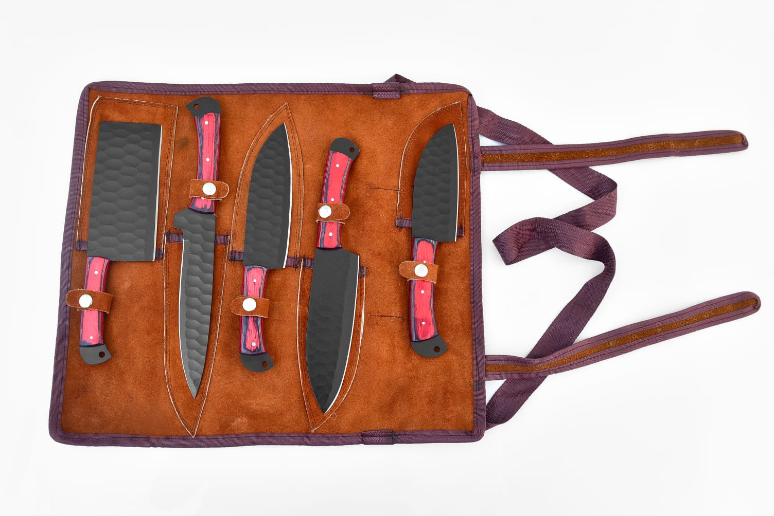 5-Piece Knife Set / With Leather carry Bag - TK-089