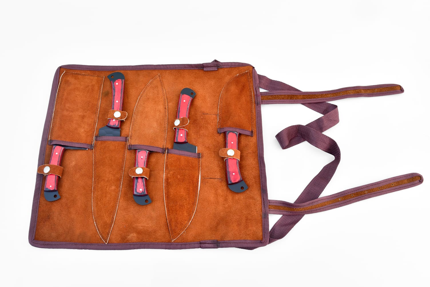 5-Piece Knife Set / With Leather carry Bag - TK-089