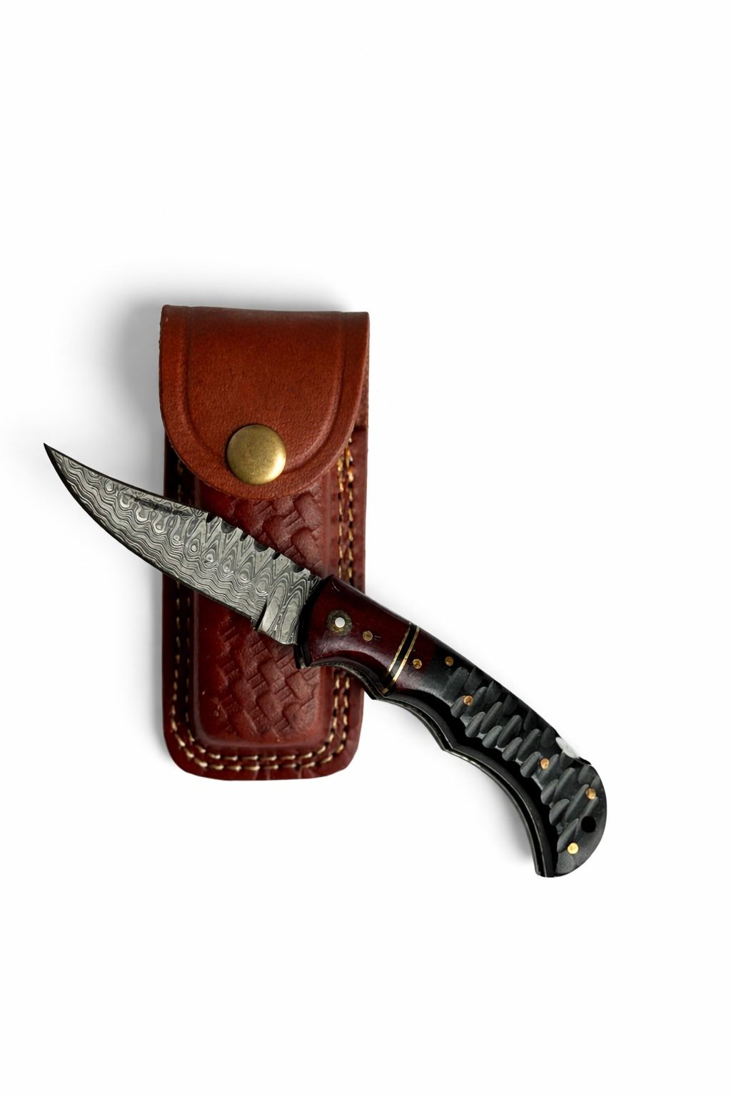 Titan Ironclaw Damascus Folding Knife - TF-081