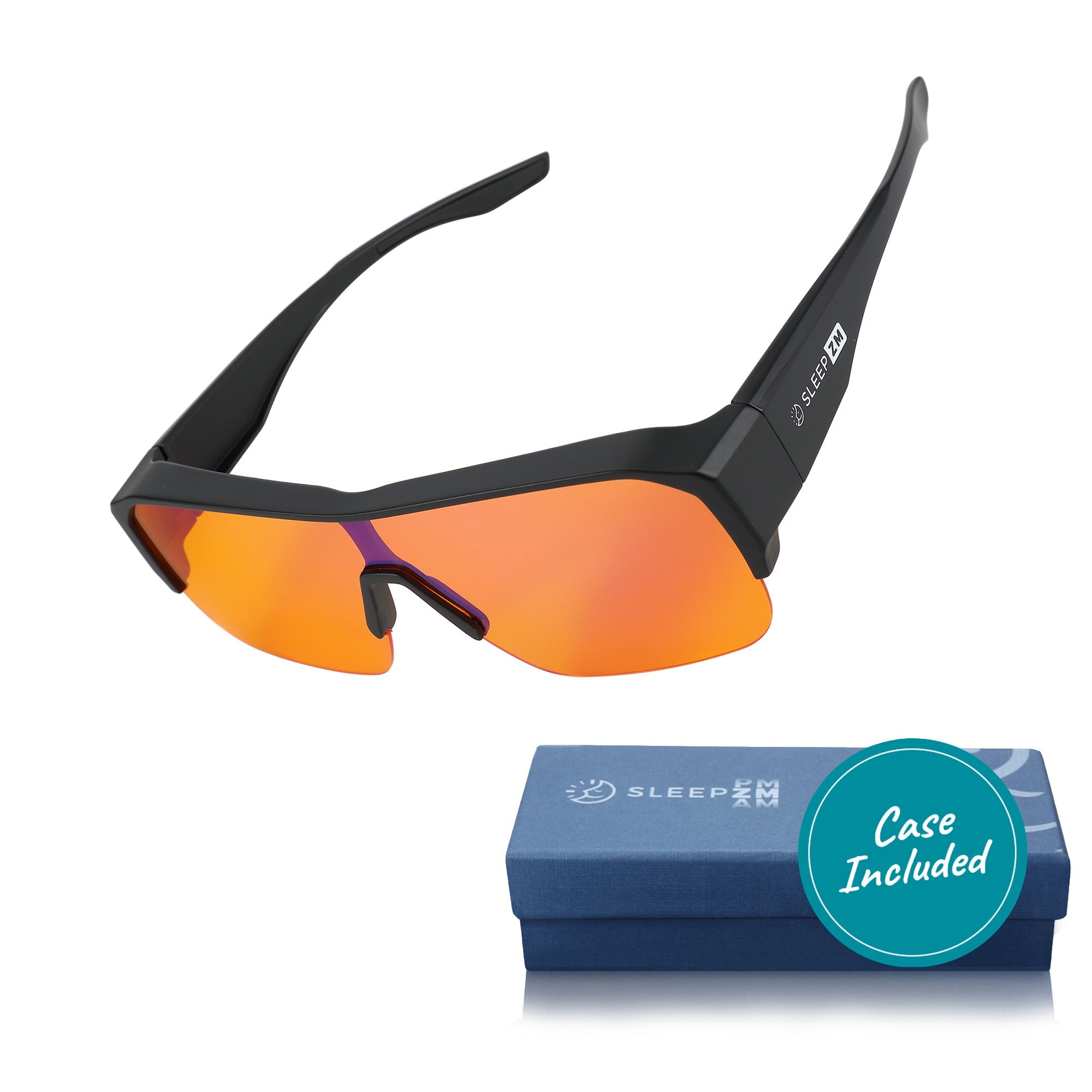 Night-time XXL Fit Over Blue Light Blocking Glasses - Black