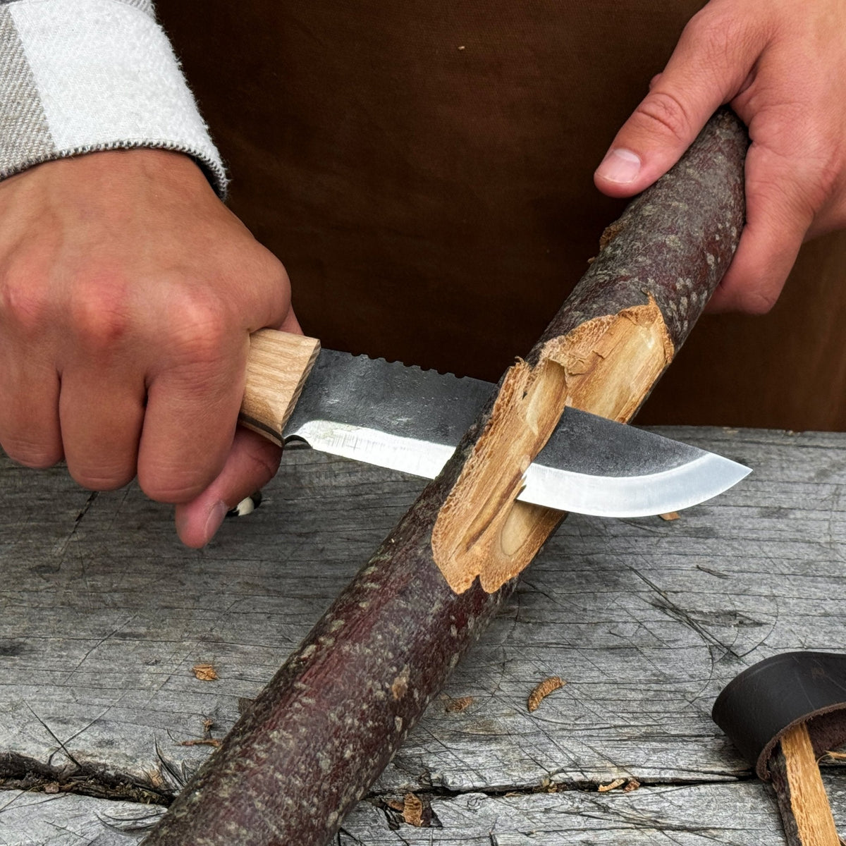 Hand-Forged Camping Knife, 12.5 cm (4.9 inches)