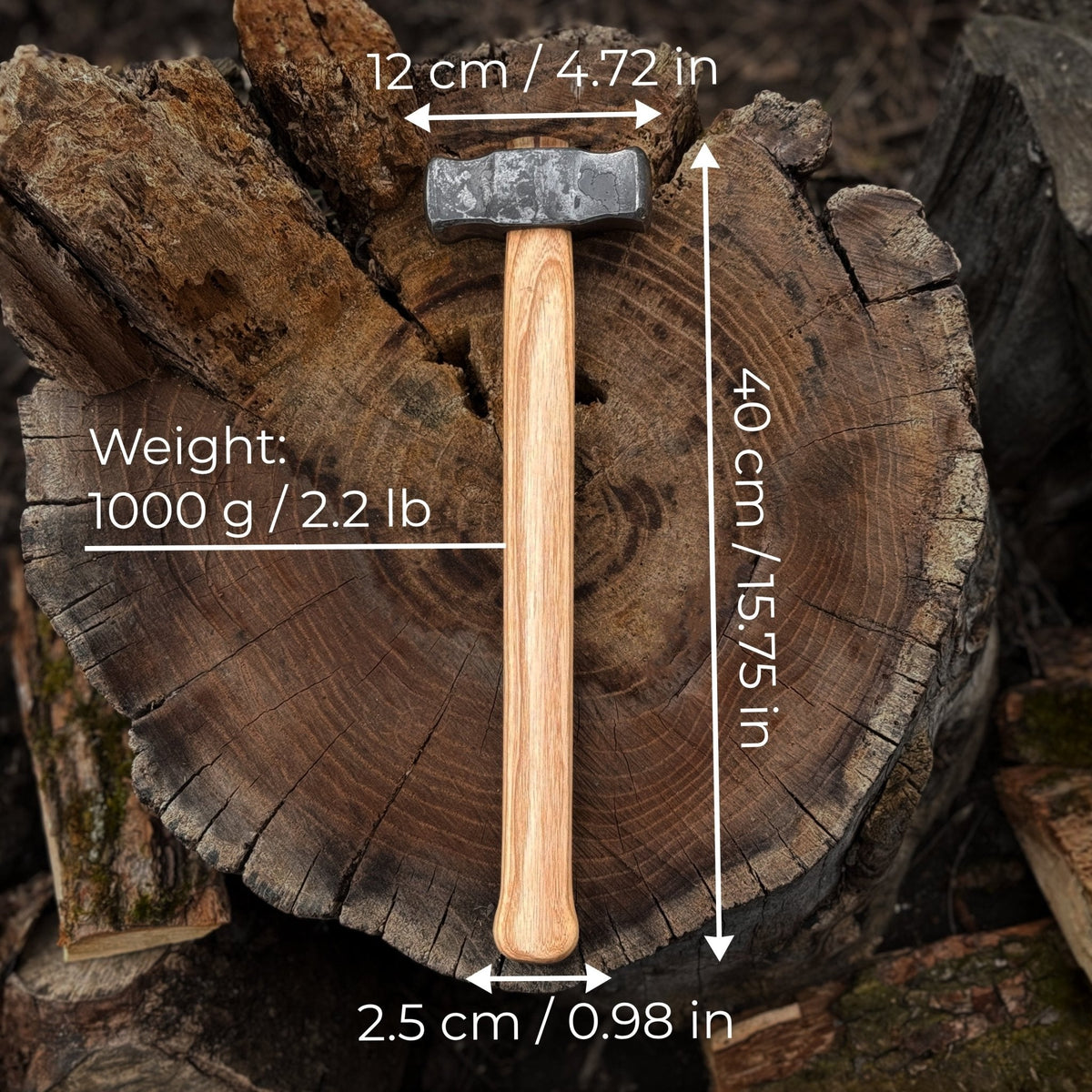 Hand-Forged Double-Faced Blacksmith&