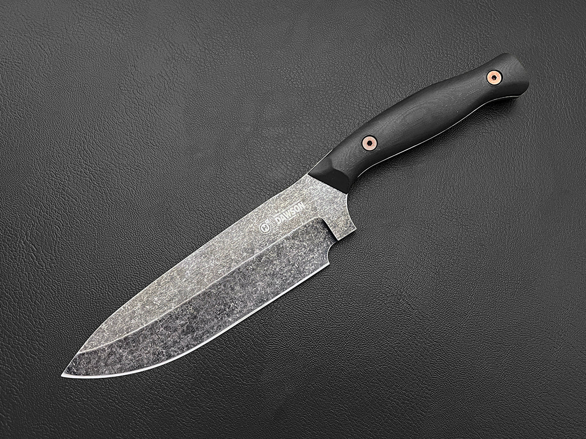 Hearthfire Chef Knife Stonewash Blade Finish (Pre-Order)