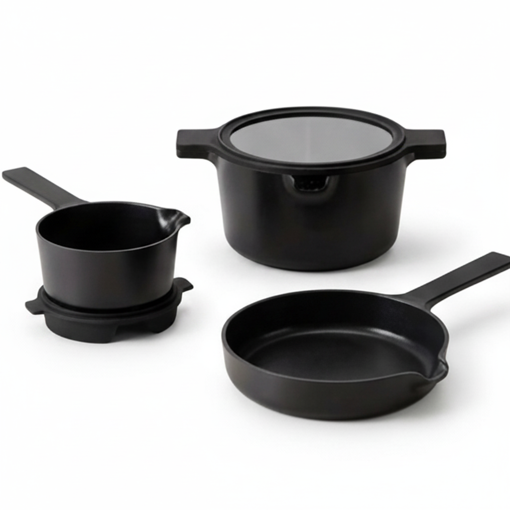 Stackable Nonstick Cookware Set, 5-Piece