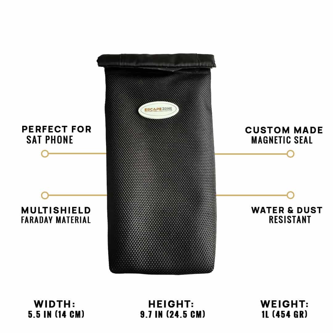EscapeZone Mobile/Satellite Phone Faraday Bag