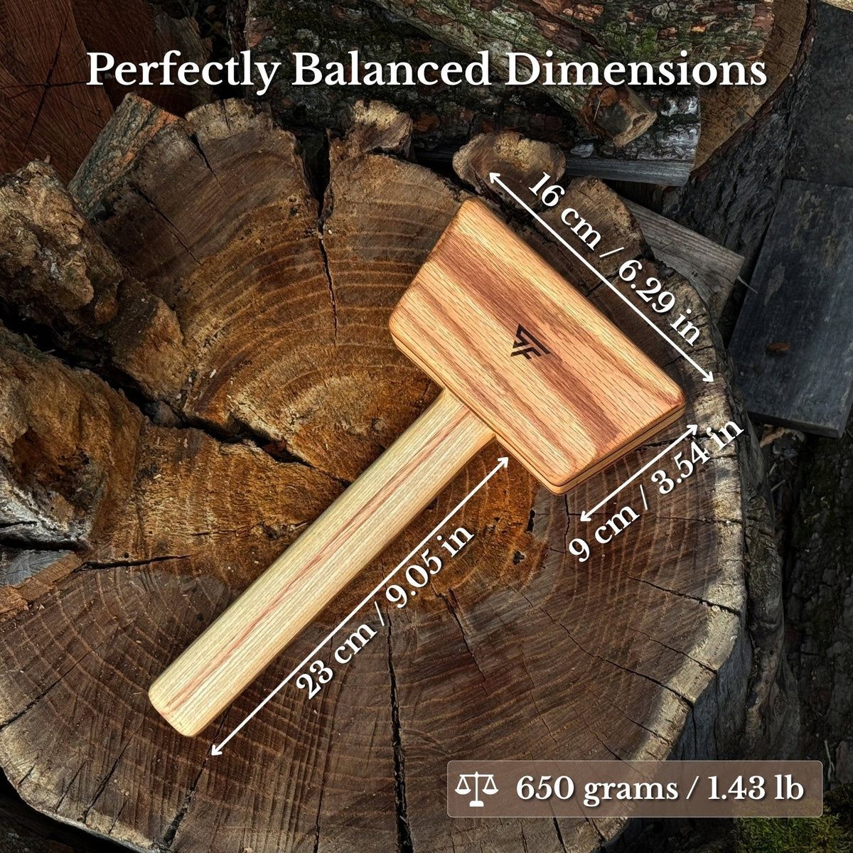 Quiet 23 oz Wooden Mallet (Mallet Tool)