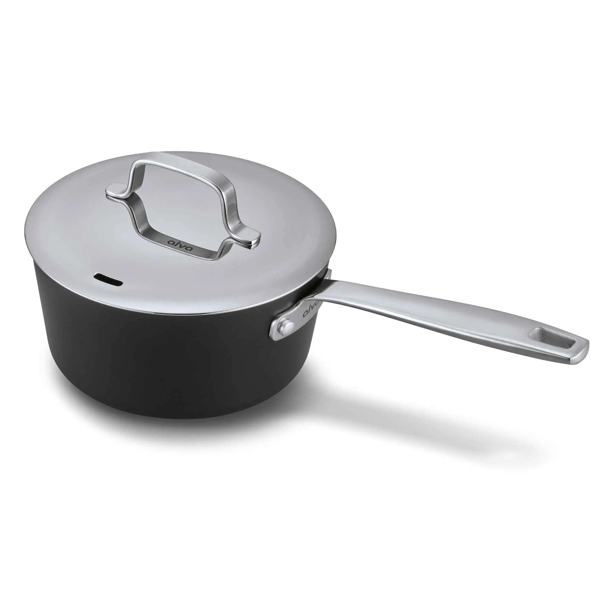 Ceramic Nonstick Saucepan with Lid, 2-Qt