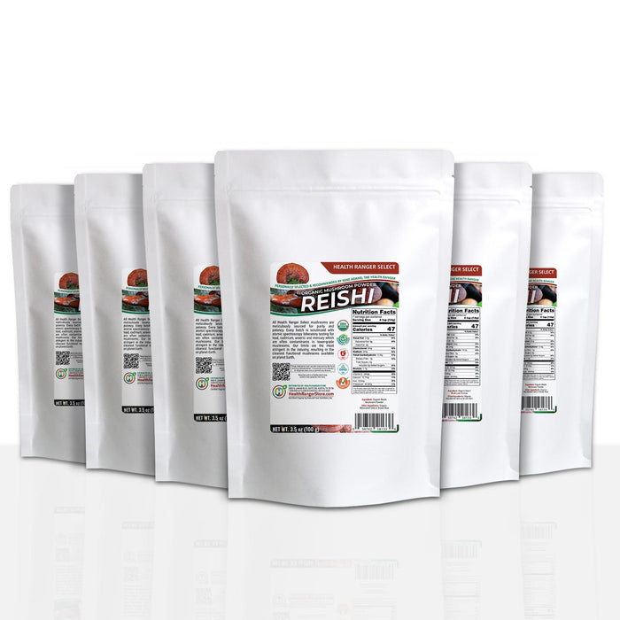 Organic Reishi Mushroom Powder 100g (6-Pack)
