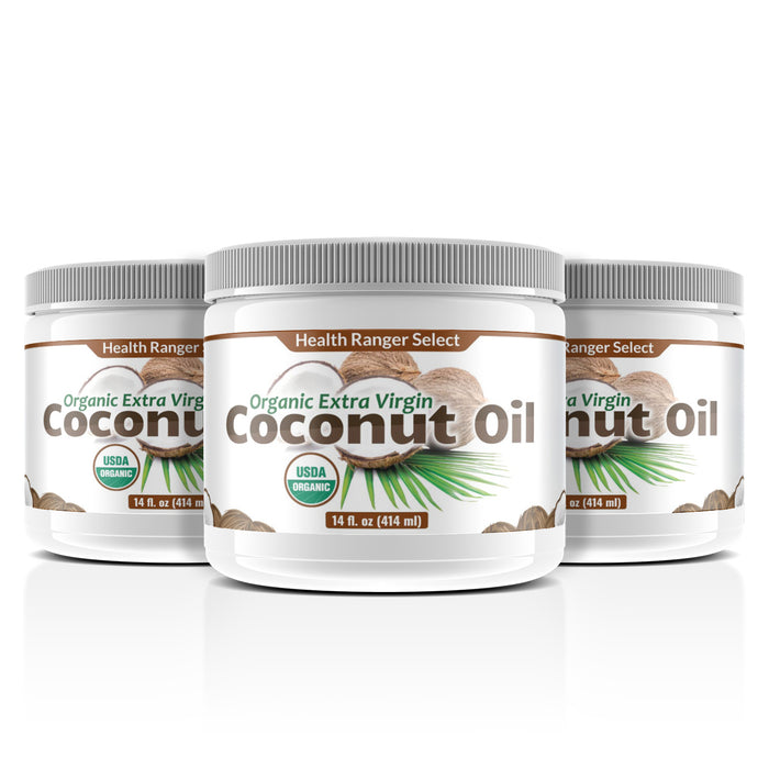 Organic Extra Virgin Coconut Oil 14 oz (3-Pack)