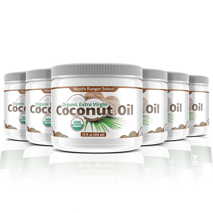 Organic Extra Virgin Coconut Oil 14 oz (6-Pack)