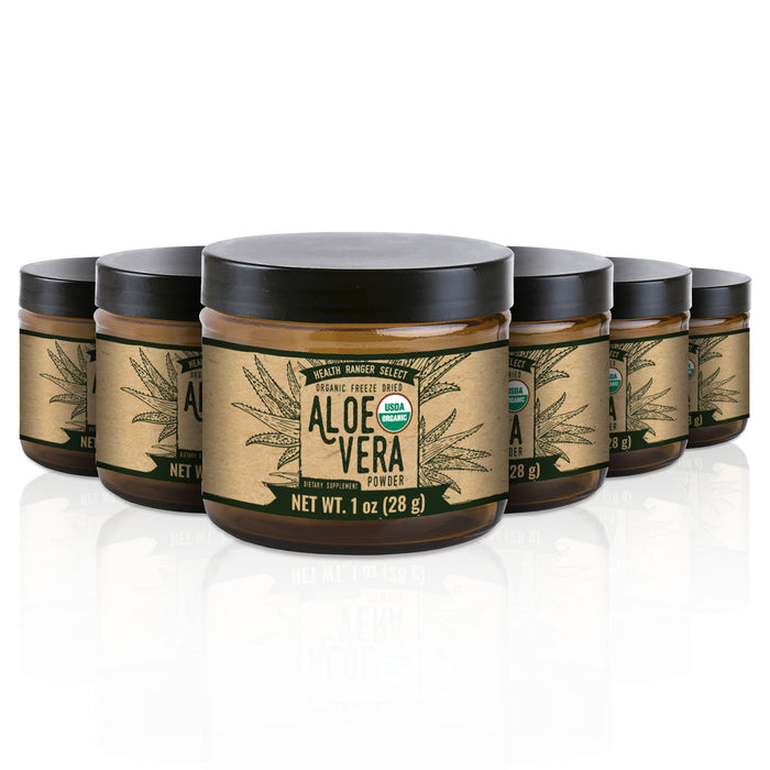 Organic Freeze Dried Aloe Vera 200:1 Extract Powder 1 oz (28g) (6-Pack)