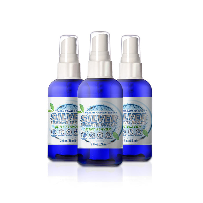 Silver Breath Spray - Mint Flavor 2 fl oz (59ml) (3-Pack)
