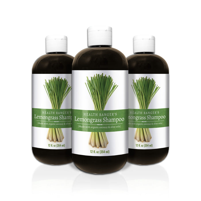 Health Ranger's Lemongrass Shampoo 12oz (3-Pack)