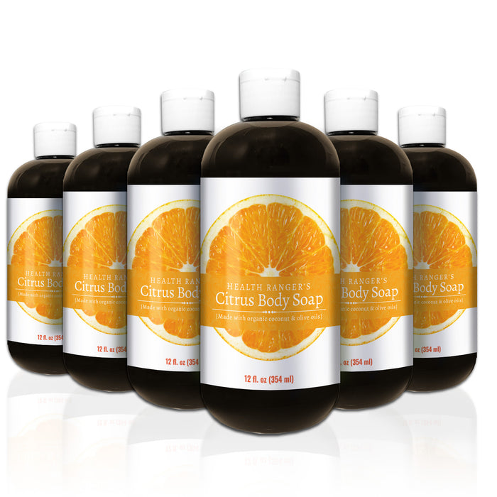 Health Ranger's Citrus Body Soap 12oz (6-Pack)