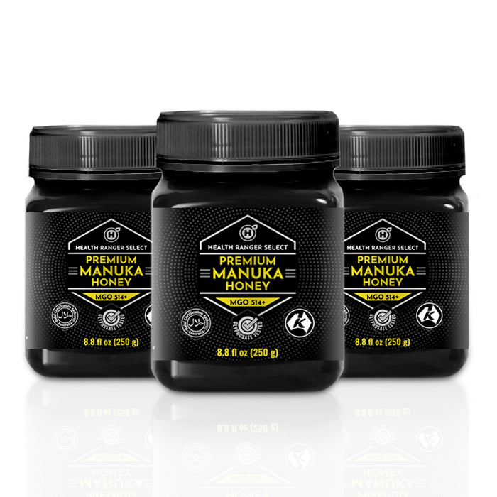 Premium Manuka Honey MGO 514+ (15+ NPA) 8.8 fl oz (250g) (3-Pack)