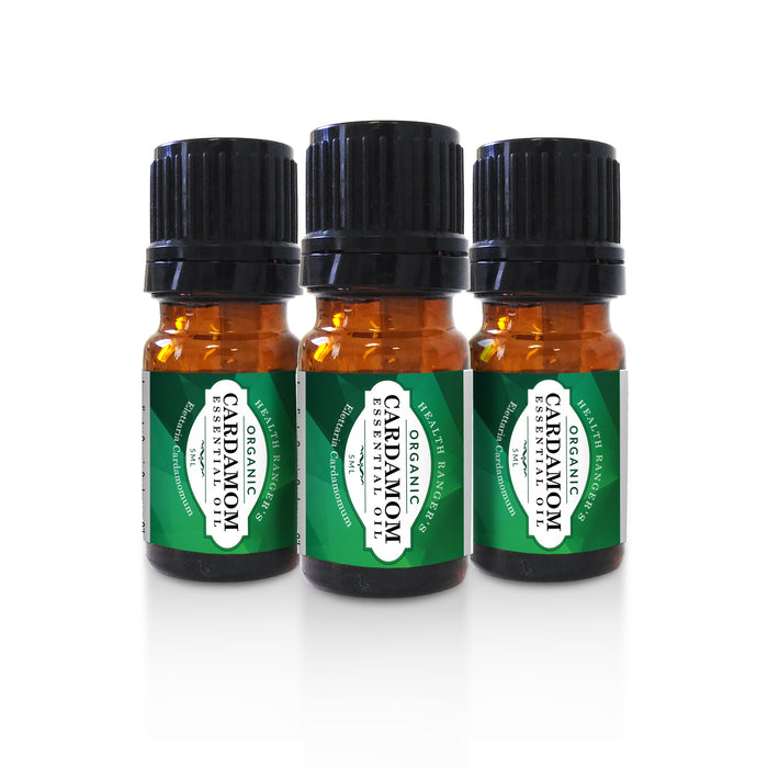 Organic Cardamom Essential Oil (5ml) (3-Pack)
