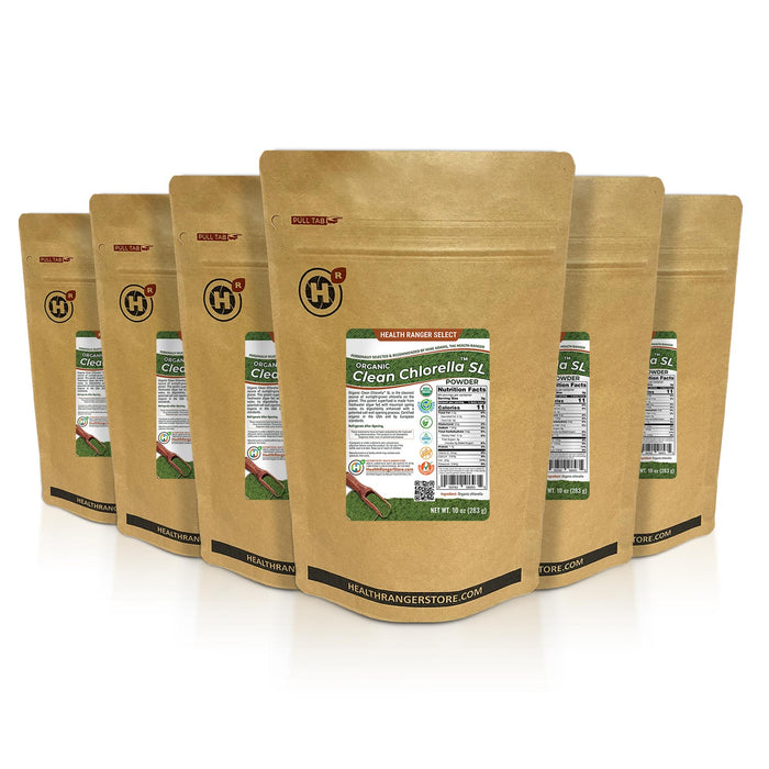 Organic Clean Chlorella SL Powder 10 oz (283g) (6-Pack)