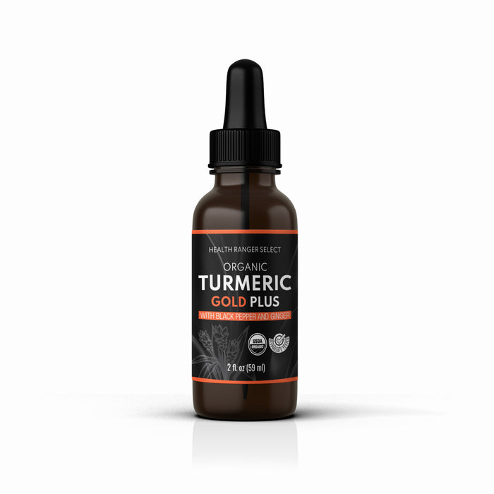 Organic Turmeric Gold Plus with Black Pepper and Ginger 2 fl. oz (59 ml)