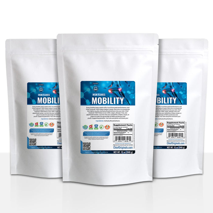 OptiMSM Flakes for Joint Health 12oz (340g) (3-Pack)