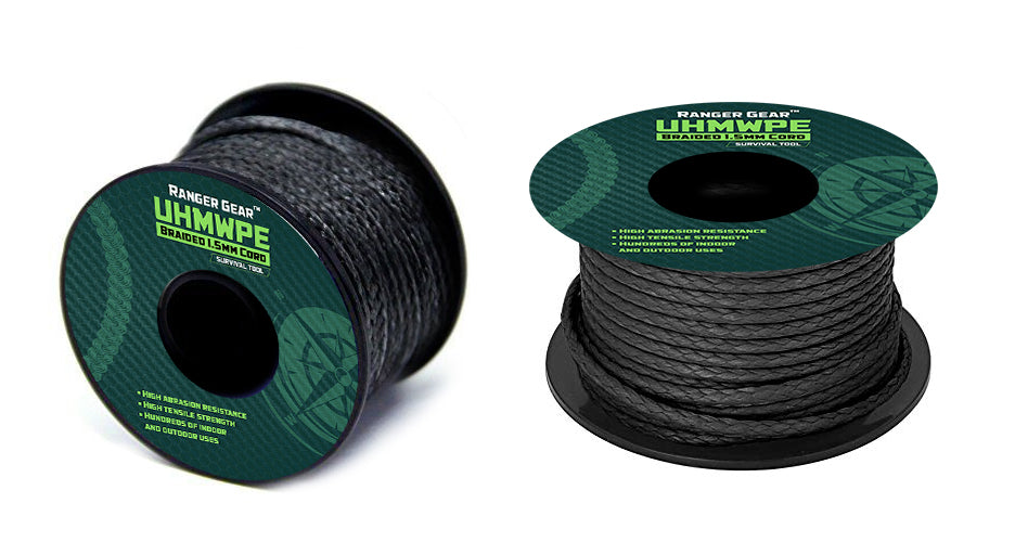 Ranger Gear UHMWPE Braided Survival Cord 1.5mm (100 ft - 200lb