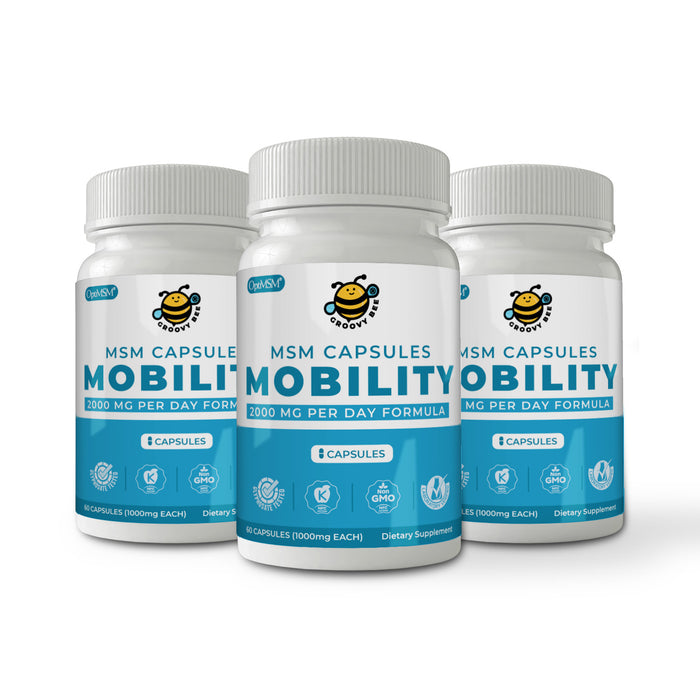 OptiMSM Capsules for Joint Health 1000mg (60 Caps) (3-Pack)