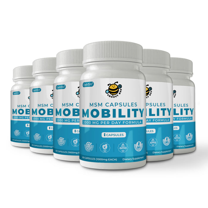 OptiMSM Capsules for Joint Health 1000mg (60 Caps) (6-Pack)