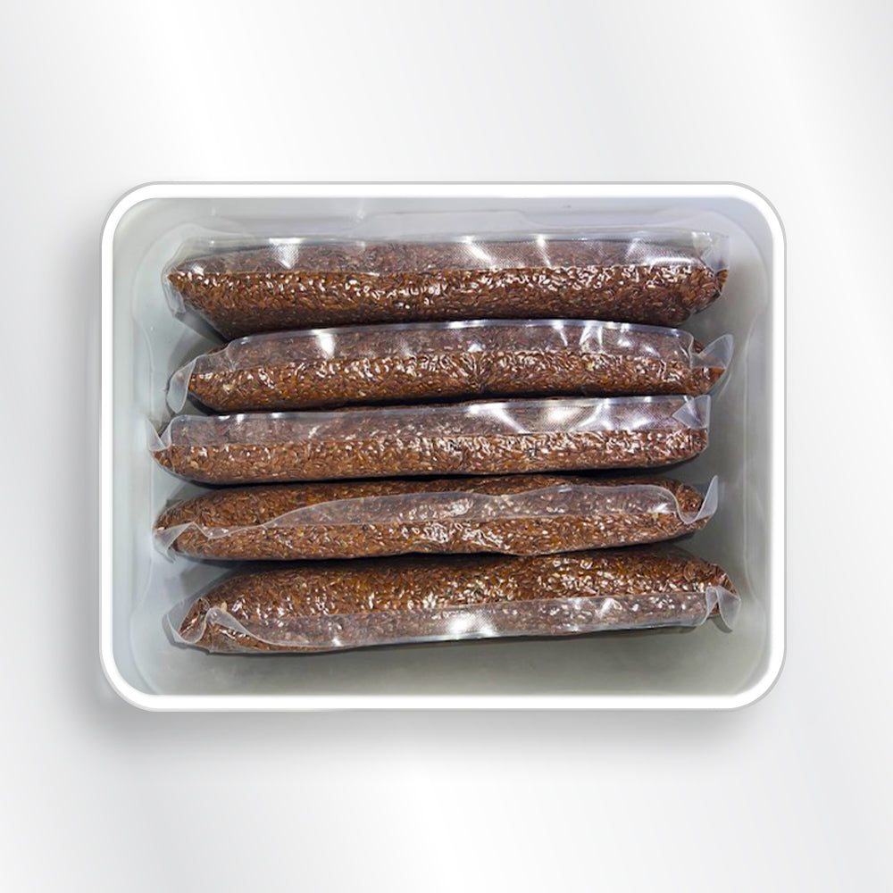 Mega Bucket Organic Flax Seed Brown (10LB, 4535g)