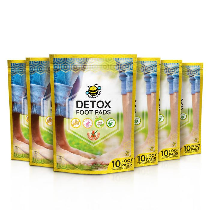 Groovy Bee® Detox Foot Pads (10 Pads/Box) (6-Pack)