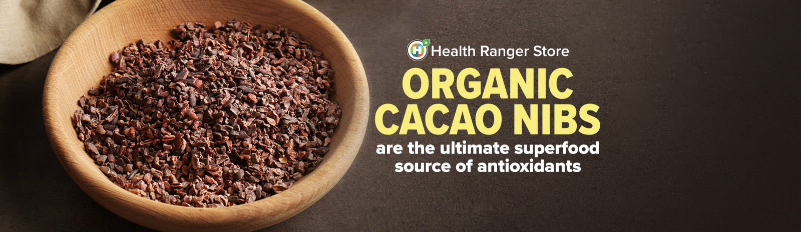 Organic cacao nibs are the ultimate superfood source of antioxidants