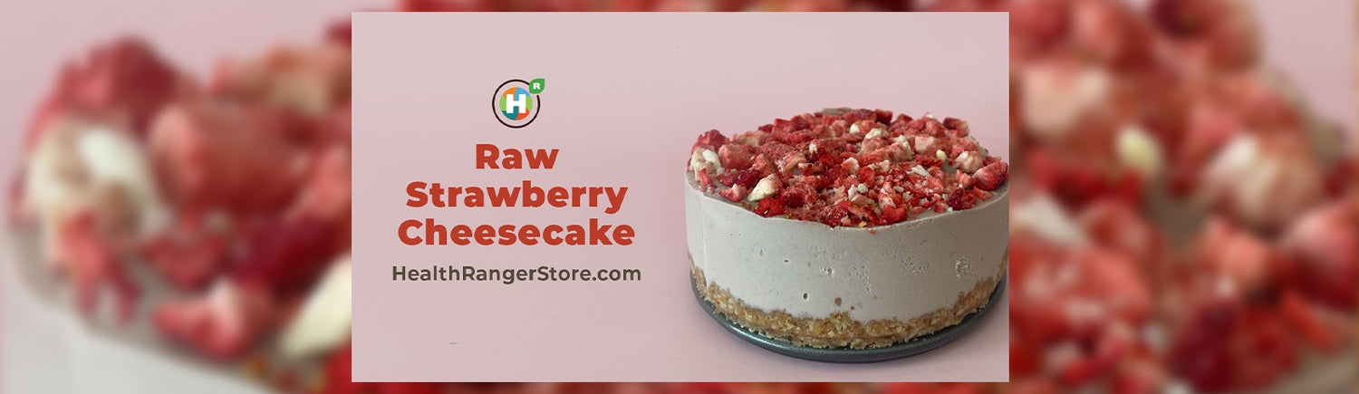 Raw Strawberry Cheesecake