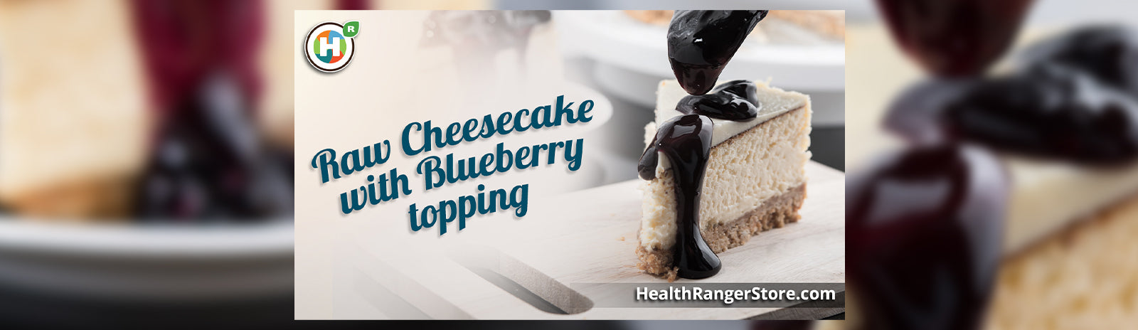Raw Cheesecake with Blueberry topping