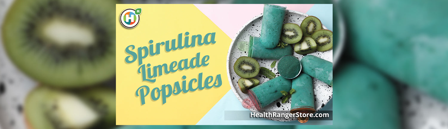 Spirulina Limeade Popsicles