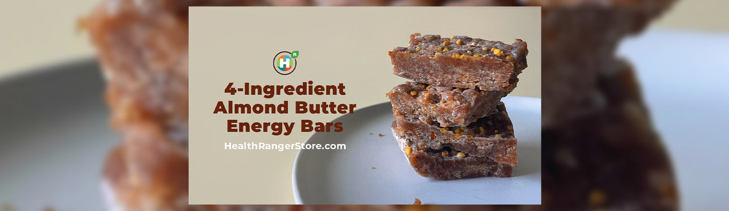 4-Ingredient Almond Butter Energy Bars