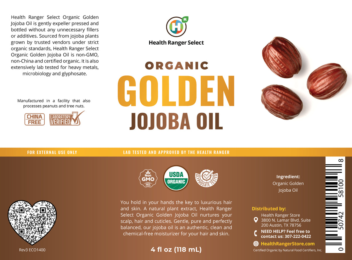 Organic Golden Jojoba Oil 4 fl oz (118ml)
