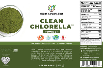 Clean Chlorella Powder (1300g 