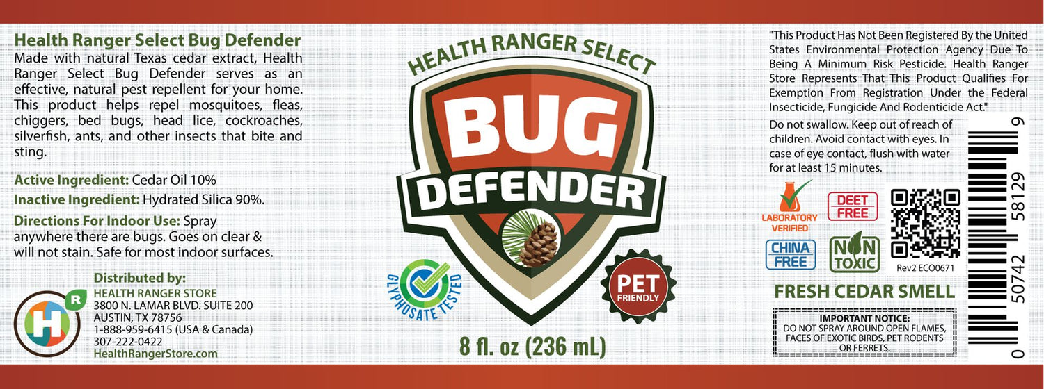 DEET-Free Bug Defender 8oz (236ml)