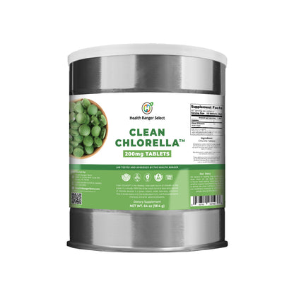 Clean Chlorella 200mg Tablets (64oz, 1814g) 
