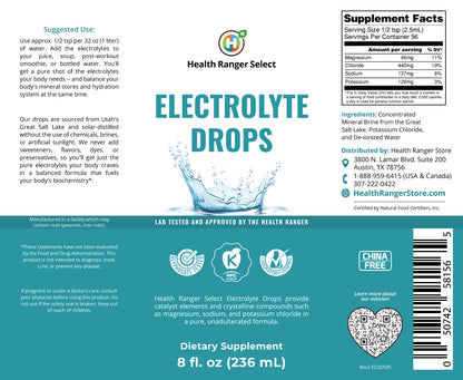 Electrolyte Drops 8 fl oz (236ml)