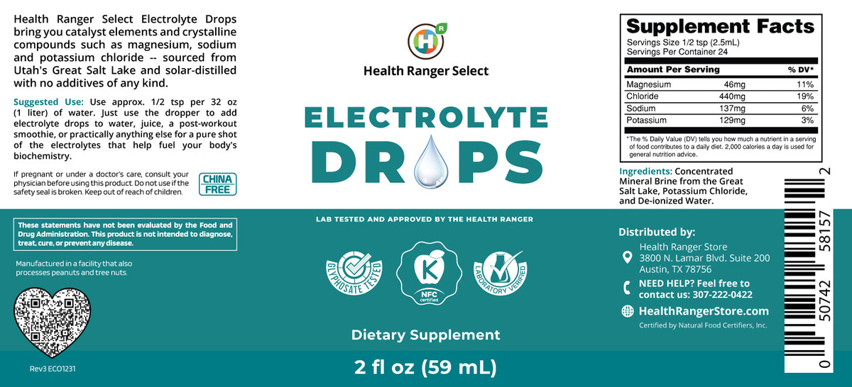 Electrolyte Drops 2 fl oz (59ml)