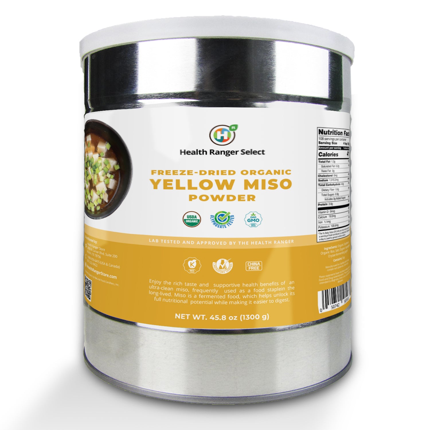 Freeze Dried Organic Yellow Miso Powder 1300g 