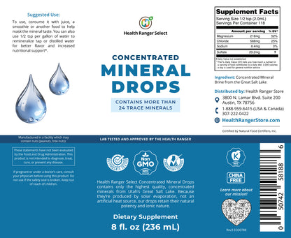 Concentrated Mineral Drops 8 fl oz (236ml)