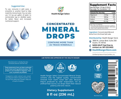 Concentrated Mineral Drops 8 fl oz (236ml)